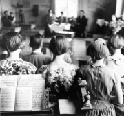 Examen i Holmöns skola 1956